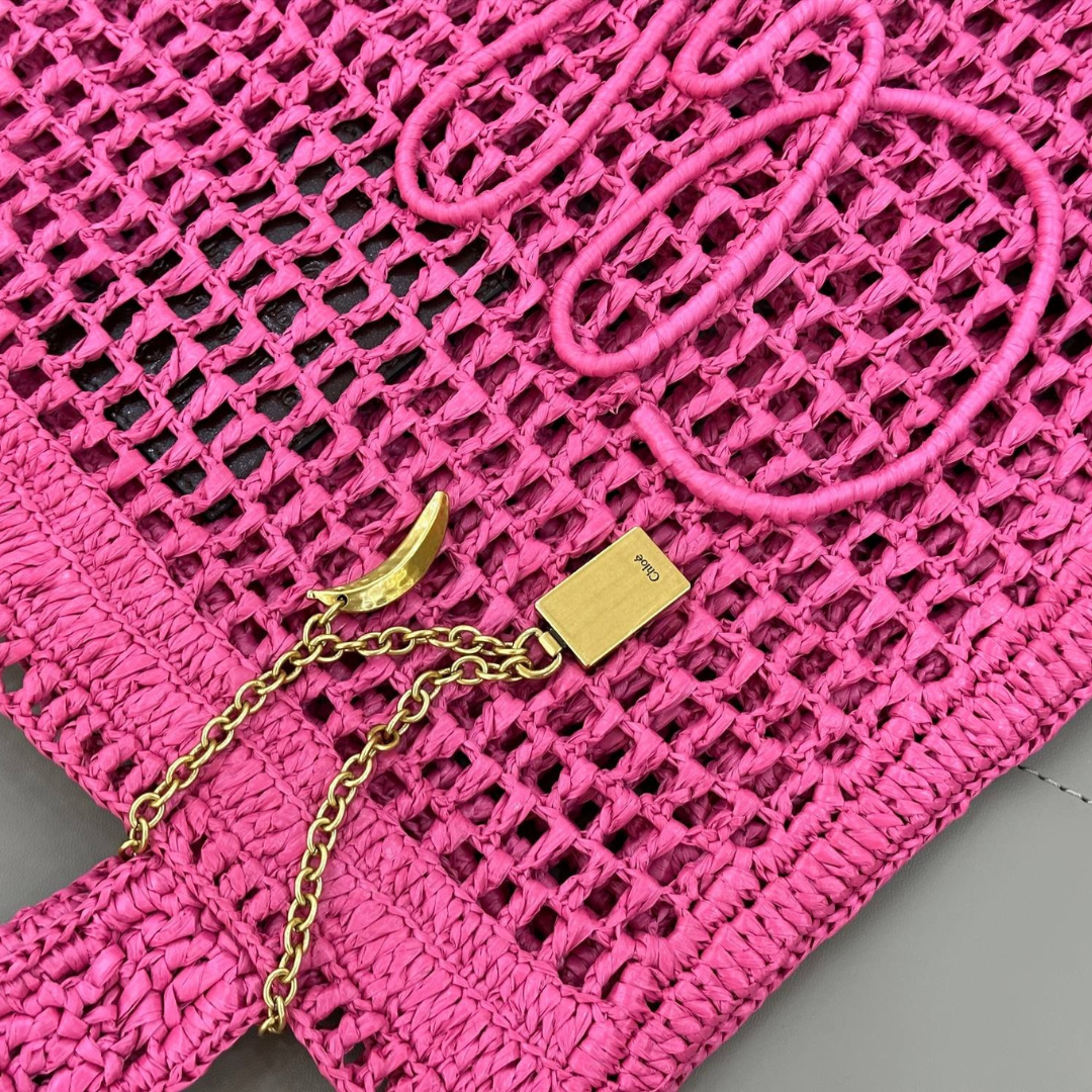 CARTERA CHLOÉ SUMMER PLÁTANO DE RAPHIA