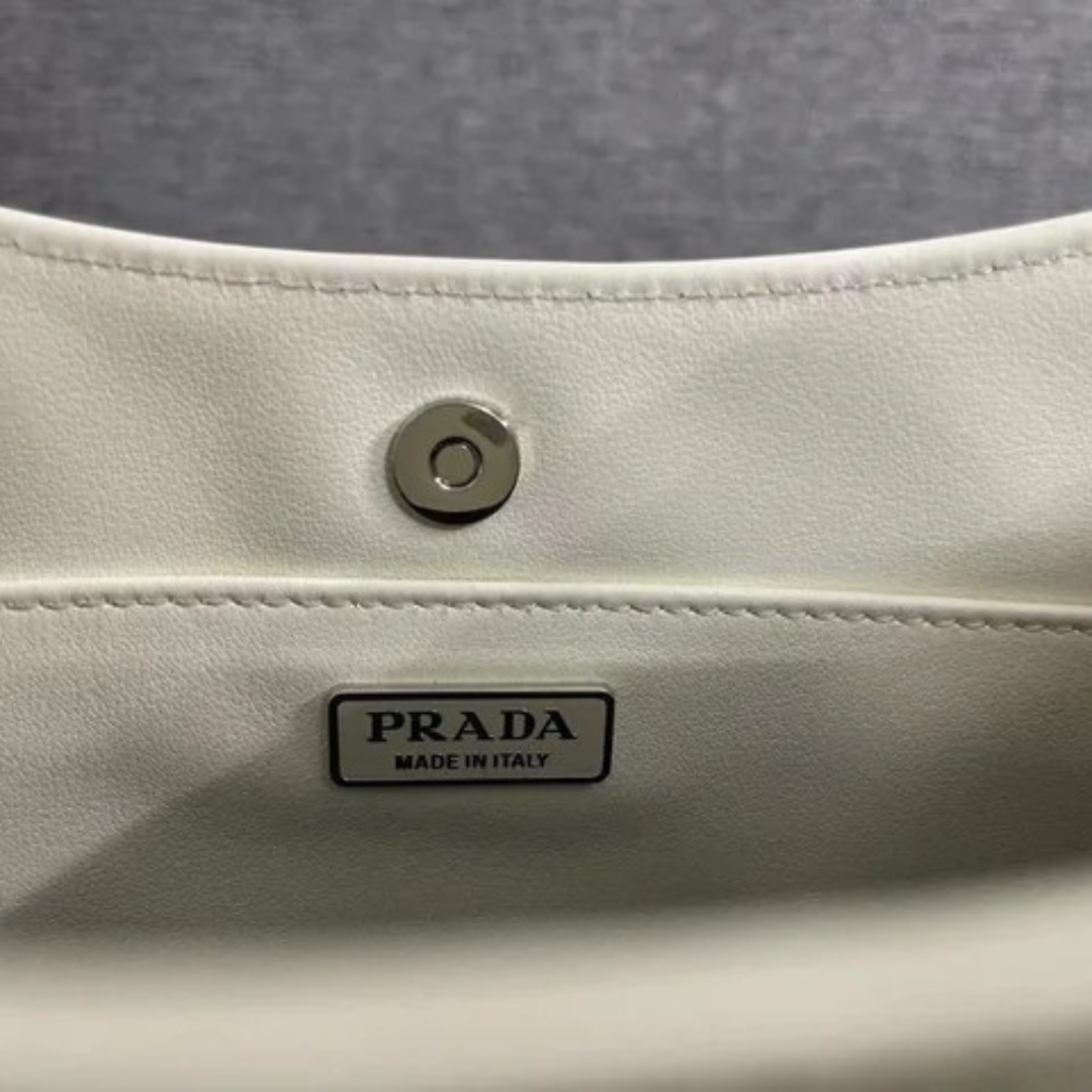 CARTERA DE HOMBRO PRADA CLEO DE PIEL CEPILLADA