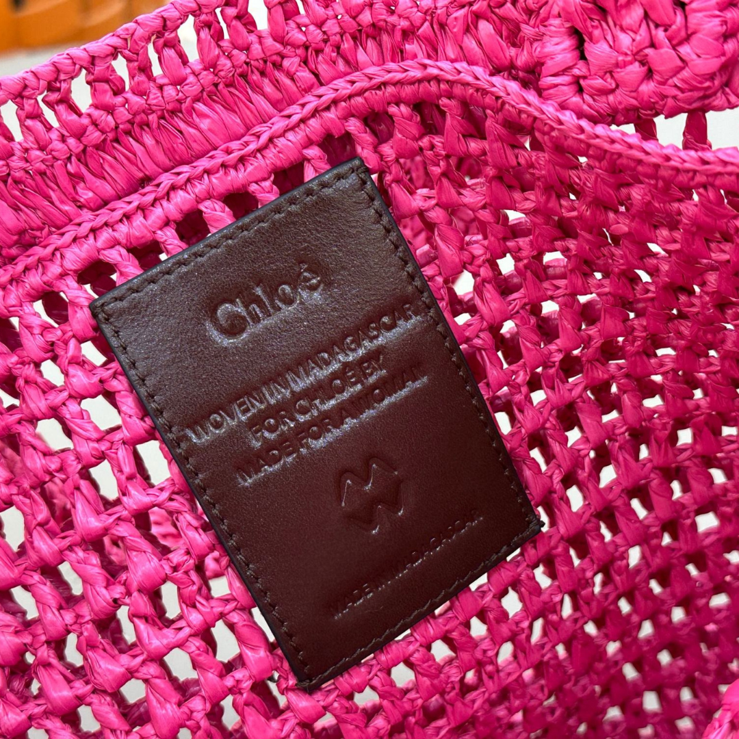CARTERA CHLOÉ SUMMER PLÁTANO DE RAPHIA