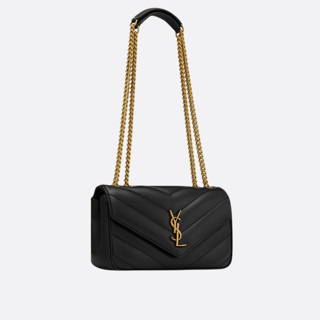 KIT DE FIRMA DE YSL: CARTERA LOULOU Y SANDALIAS OPYUM