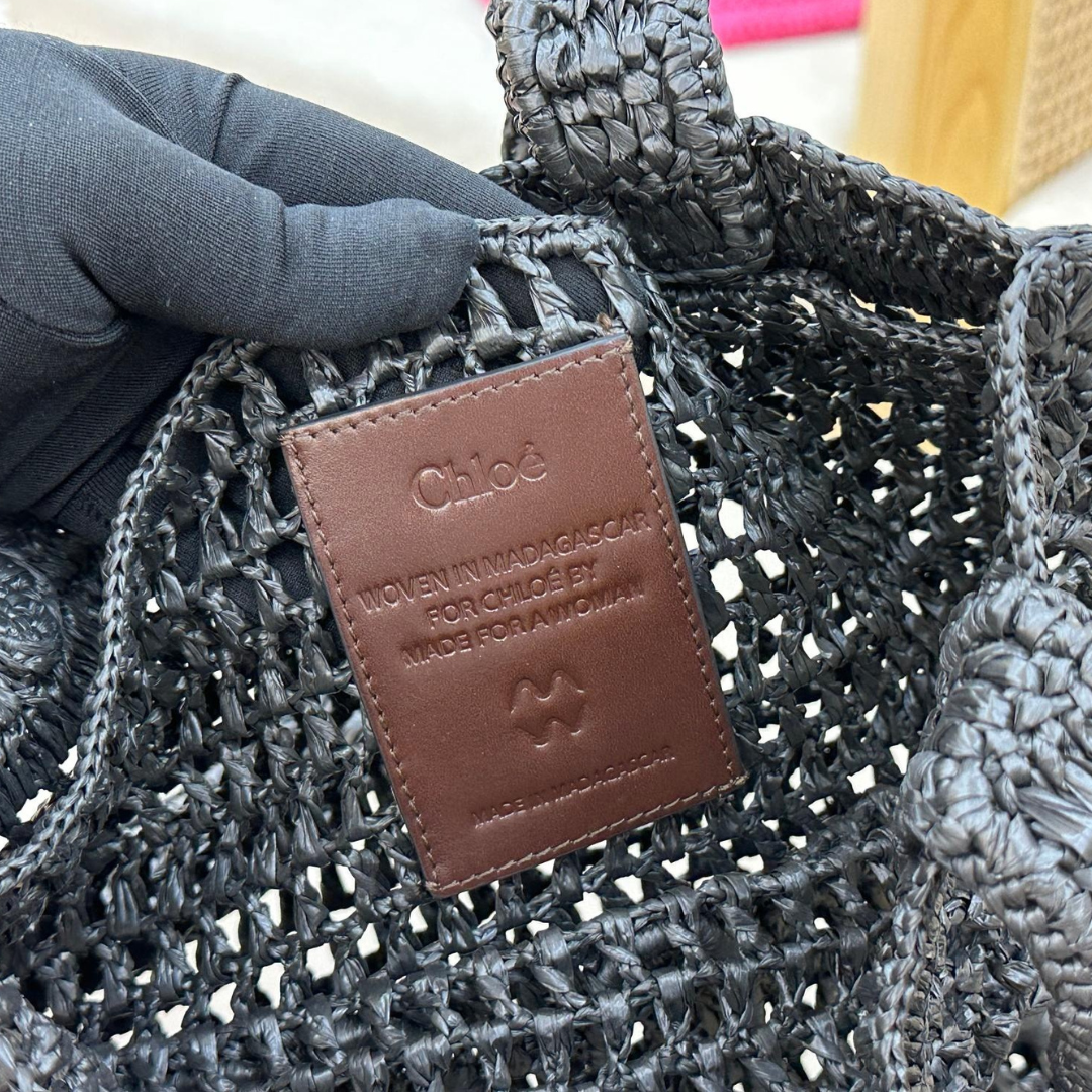 CARTERA CHLOÉ SUMMER PLÁTANO DE RAPHIA