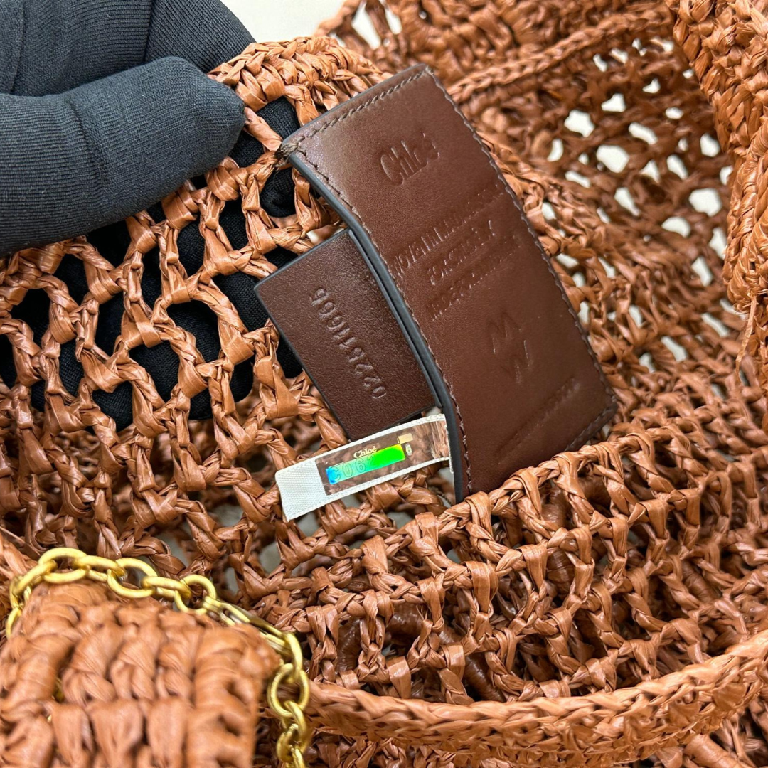 CARTERA CHLOÉ SUMMER PLÁTANO DE RAPHIA