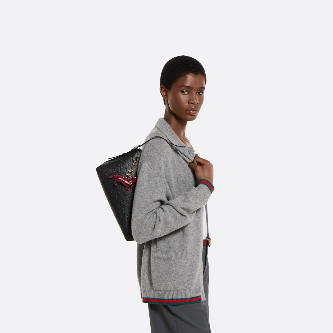 CARTERA DE HOMBRO MEDIANO CON EMBLEMA GG GUCCI