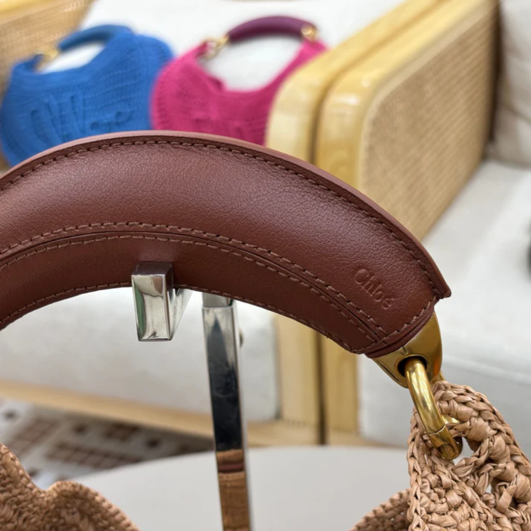 CARTERA CHLOÉ HOT SUMMER BANANA DE RAFIA