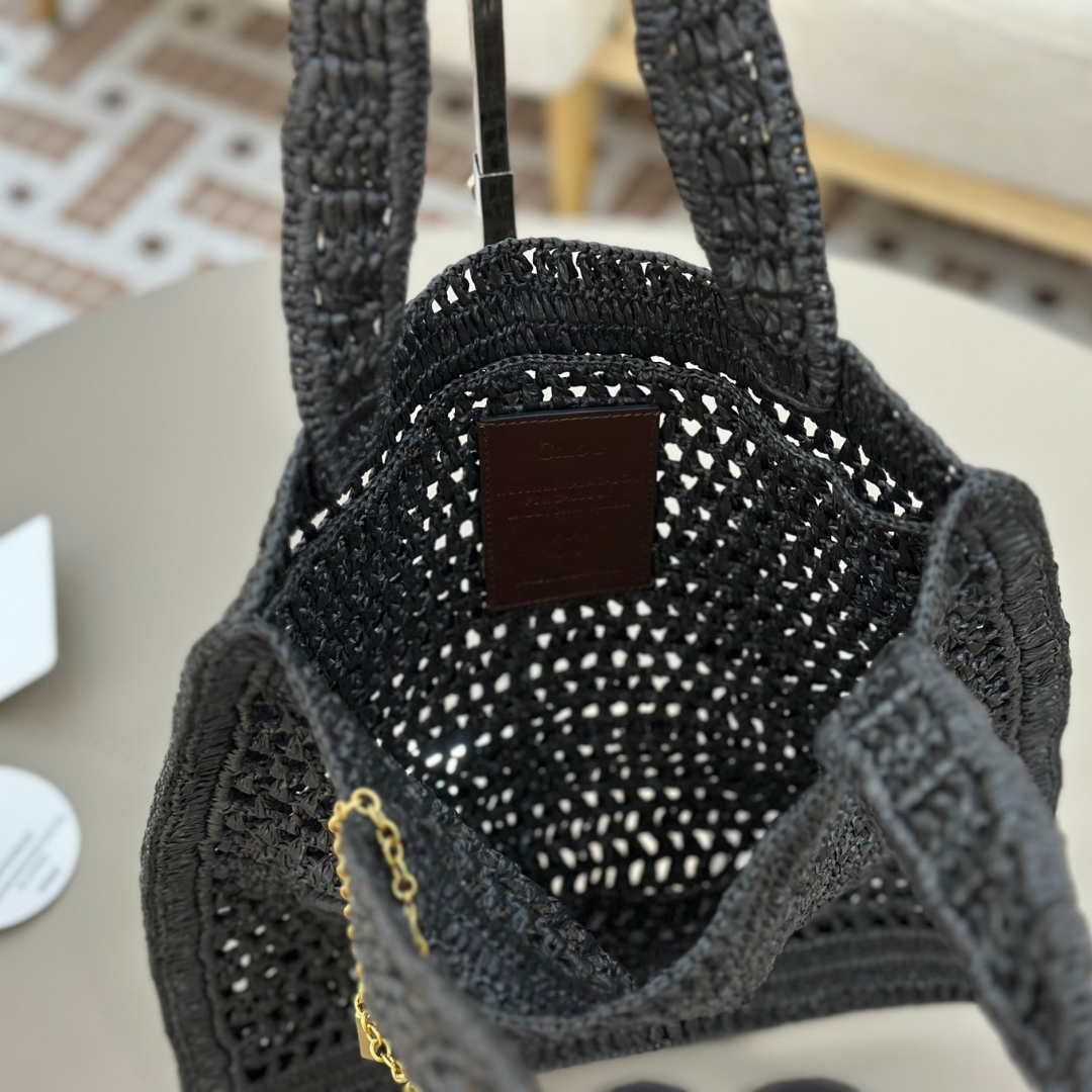 CARTERA CHLOÉ SUMMER PLÁTANO DE RAPHIA