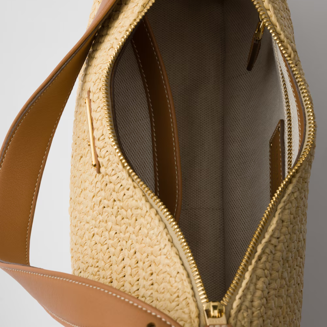 PRADA – CARTERA AIMÉE DE GANCHILLO Y PIEL (GRANDE)