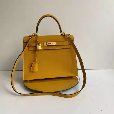 HERMÈS BIRKIN 25 HSS CRAIE/GRIS TOURTERELLE EN PIEL TOGO CON HERRAJES DORADOS CEPILLADOS